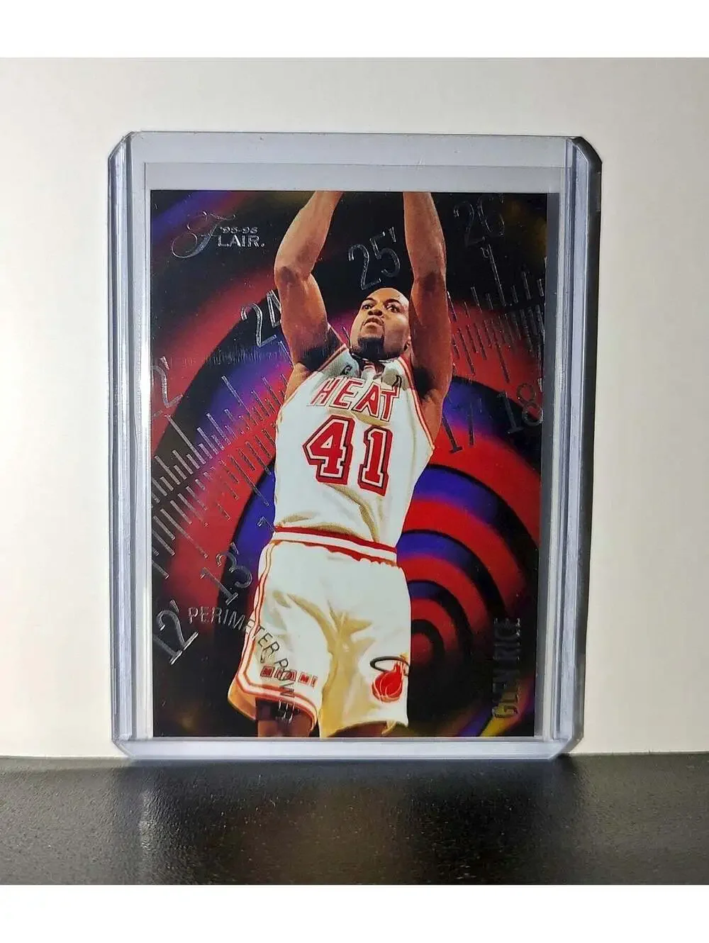 Glen Rice 1995-96 Flair NBA #10 Perimeter Power Card